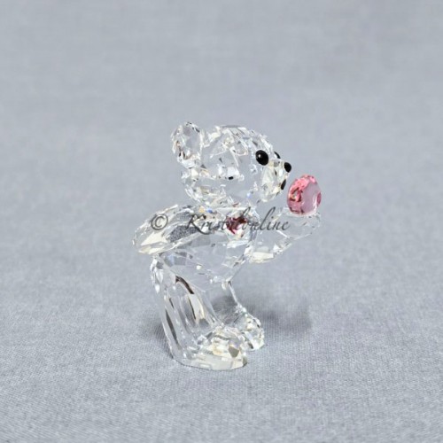Swarovski Beer Kris Een Kus vol Liefde – kristallen beeldje met hart